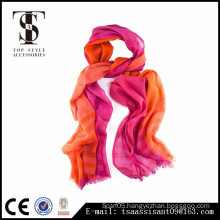 2016 Spring and autumn scarf women scarf orange and pink wool scarf fashion style
